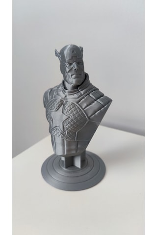 Captain America - Kaptan Amerika Gri Figür / Büst - Biblo 13 Cm