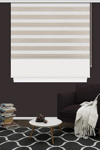Çift Mekanizmalı Zebra Stor Güneşlik Perde 02 Bej Mutfak Balkon Perdesi Çocuk Yatak Odası Perdesi Bej Çift Mekanizmalı Zebra Stor Güneşlik Perde 02 Bej Mutfak Balkon Perdesi Çocuk Yatak Odası Perdesi Bej
