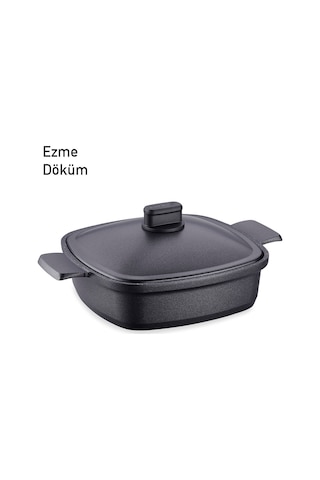 Korkmaz Casterra Kare Döküm Kısa Tencere 26x26x7