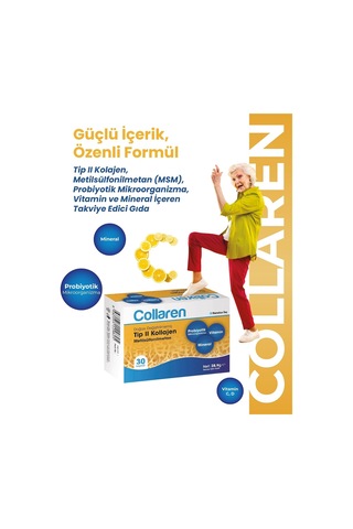 Tr Doğası Değiştirilmemiş Tip Iı Kolajen, Metilsülfonilmetan Msm , Probiyotik Mikroorganizma, Vitamin Ve Mineral