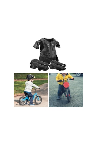 Suntek Genel Dirt Bike Gear Çocuk Motosiklet Zırhı Siyah