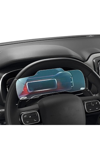 Citroen C5 Aircross 2019-2025 Uyumlu Dijital Gösterge 9h Nano Ekran Koruyucu 9H Nano Ekran Koruyucu