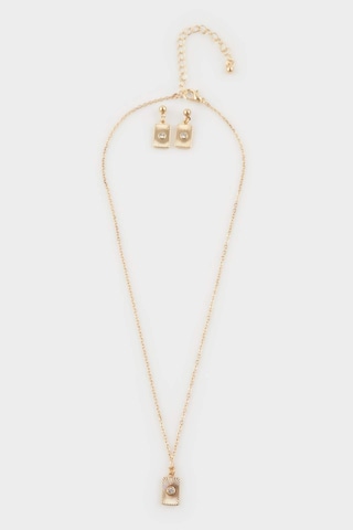 Defacto Kadın Gold 2li Kolye Küpe Seti F7726axnsgd1 Diğer