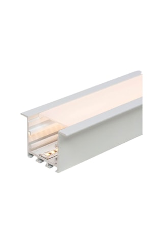 Led Kanal Profil Alüminyum Sıva Altı Kasa 1 Metre 2185 Sa 40x48mm Opak Pleksi Yan Kapak Ve Yay Dahil