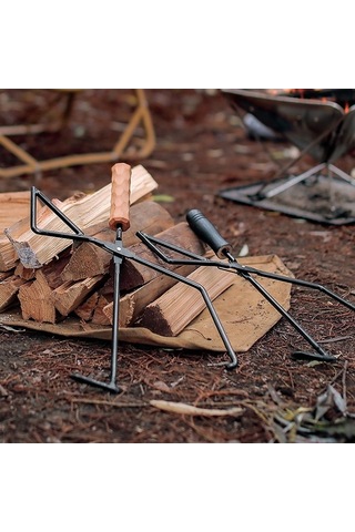 Tongxida Kömür Odun Tutucu Demir-çam Saplı Kamp Mangal Izgara Çekiçi Farklı Renkler Çok Renkli