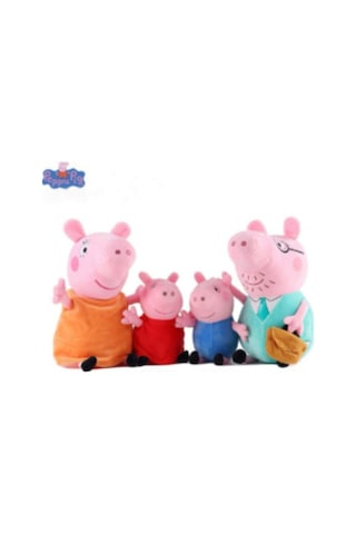 Peppa Pig Aliesi 4 Lü Peluş Oyuncak Peppa Pig Aliesi 4 Lü Peluş Oyuncak