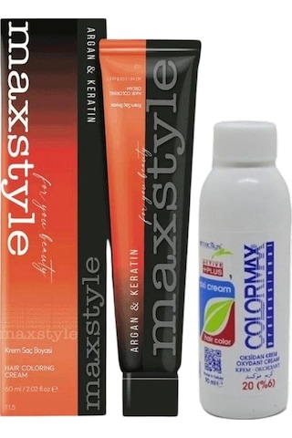 Maxstyle Sps863 Argan Ve Keratin 2025/08.43 Sultan Bakırı 60 Ml 1 Ad Saç Boyası + 1 Ad 90 Ml Oksidan