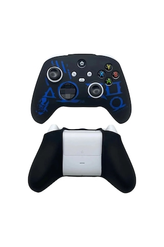 Xbox Series S/seris X 9.nesil Uyumlu Desenli Oyuncu Kolu Silikon Kılıf +analog Silikon Gow Ragnarok