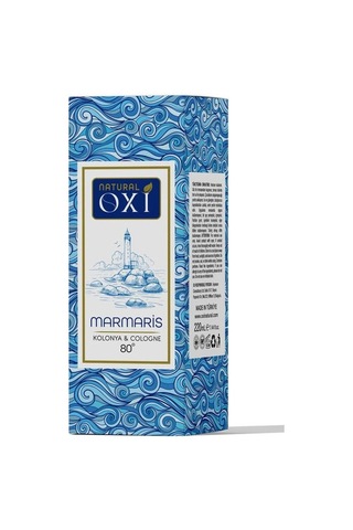 Oxi Natural Premium 80 Kolonya 220ml Cam Şişe Kutulu - Marmaris