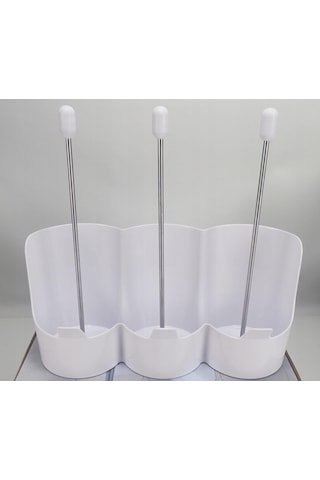 Wenko Fılıa 3'lü Şişe Kurutma Rafı Beyaz