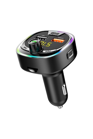 Bt08d Fm Verici Eller Serbest Araç Kiti Mp3 Ses Çalar İle Qc3.0 + Pd18w 5a Otomatik Hızlı Şarj Fm Modülatör