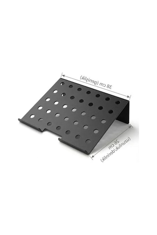 Ergonomik Soğutmalı Laptop Standı, Metal Tasarım, Siyah Renk 1