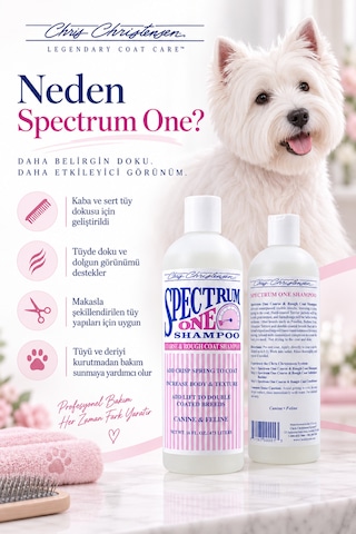 Chris Christensen Sp One 8:1 Konsantre Kaba Ve Yıpranmış Kürkler İçin Kedi Köpek Şampuanı 473 Ml