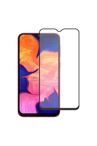 Bufalo Samsung Uyumlu Galaxy A30 A305 Ekran Koruyucu 5D Temperli Cam Siyah