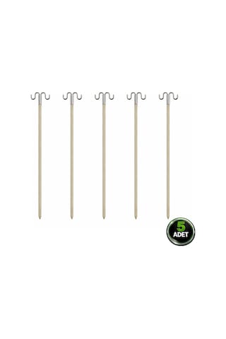 Hedyex Kırılmaz Fiber Kamış Ayağı 102 Cm Çift Başlıklı Olta Tutucu 5 Adet