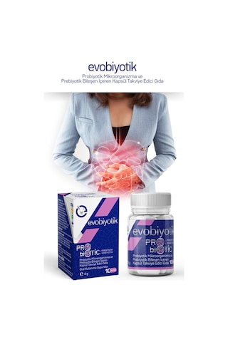 Evo Pharma Evobiyotik Probiyotik Mikroorganizma Bileşen İçeren Gıda Takviyesi 10 Kapsül