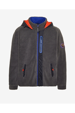 Skechers M Outdoor Fleece Full Zip Sherpa Erkek Gri Mont S242039-035 Gri
