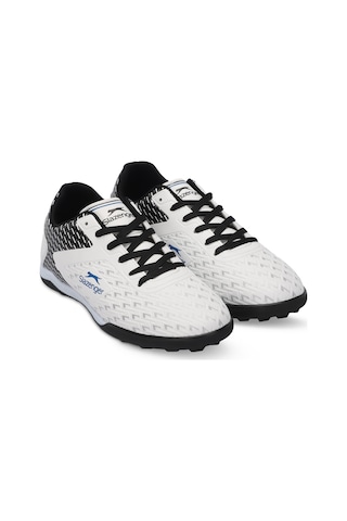 Slazenger CYCLE I Erkek Halı Saha Beyaz / Siyah Futbol Ayakkabısı