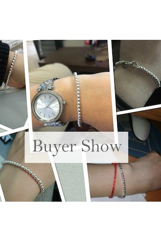 Gümüş Top Erkek Bileklik Zincir 20Cm 9Gr 4Mm Msn19B