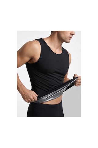 Fitformgiyim Unisex Sweet Sauna Ince Spor Termal Atlet siyah