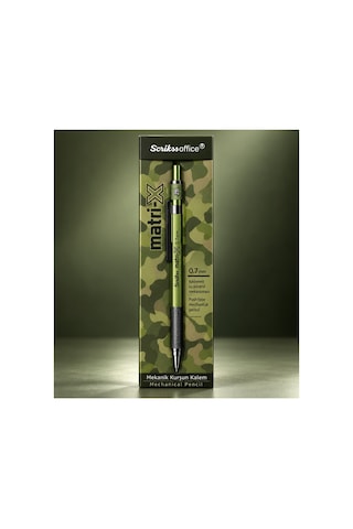 Matri-x Versatil Kalem 0.7 Mm Haki Şeffaf Ambalaj Yeşil