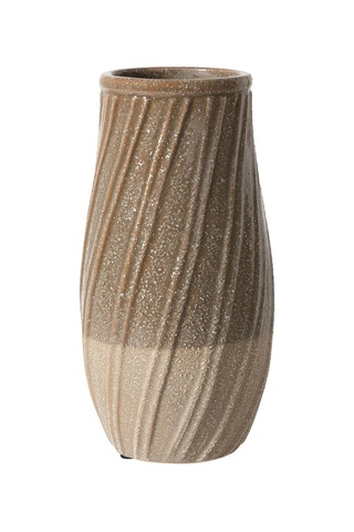 Concept Marron Seramik Vazo 14 X 27 Cm Şefaf