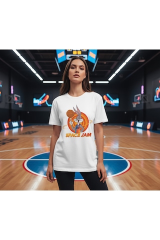 Orbit Dunker Oversize Unisex T-shirt Beyaz