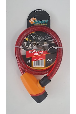 Ksmart Bisiklet Ve Motosiklet Kilidi Anahtarlı K-3538