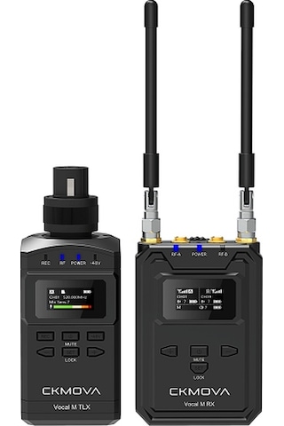Ckmova Vocal M V3 UHF Çift Kanallı Mikrofon Sistemi ve Kaydedici