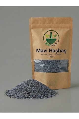 İxirciyusuf Mavi Haşhaş Haşhaş Tohumu Blue Poppy Seed Doğal Tane 100 G