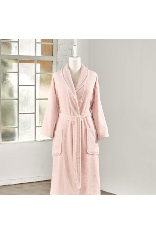 Linens Soft Pamuk Bornoz (530187491)-Pudra