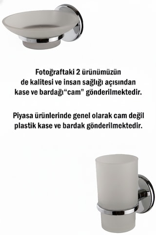 Kiraz 5 Li Ayna Takımı Krom Metalik Renk Krom