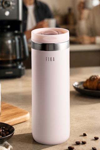 Neoflam Fika Tauko Sızdırmaz Kolay Sökülebilir Temizlenebilir Patentli Kapak Çelik Bardak Termos 470 Ml Pembe