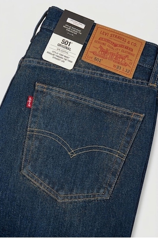 Levi's 501 Original %100 Pamuk Premium Kumaş Erkek Jean Pantolon --0032 Kot Mavi