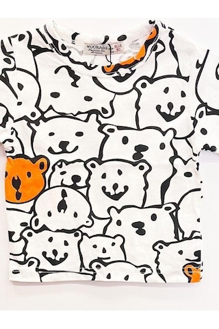 Woo Rage Erkek Çocuk Araba, Motorsiklet,panda,yazılı Tshirt-11751-siyah Beyaz Siyah - Beyaz