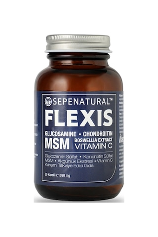 Sepe Natural Flexis Glukozamin Kondroitin MSM Boswellia Akgünlük Vitamin C Kompleks 60 Kapsül x 1030 MG