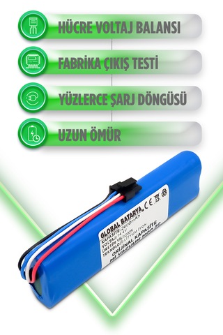 Xiaomi Mi Robot Vacuum Mop 2c Uyumlu Batarya 2600mah Li-ion Pil