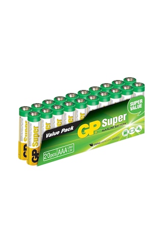 GP GP24A-VS20 Süper Alkalin AAA İnce Kalem Pil 20'li