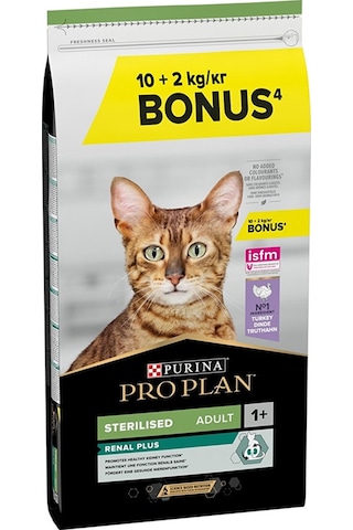 Purina Pro Plan Sterilised Hindi Etli Kısırlaştırılmış Yetişkin Kedi Maması 10 + 2 KG
