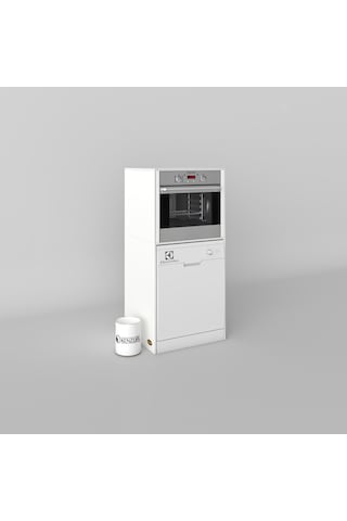 Kenzlife Ankastre Fırın&bulaşık Makinesi Dolabı Botan Byz 150 70 60 Çamaşır Makinesi Beyaz