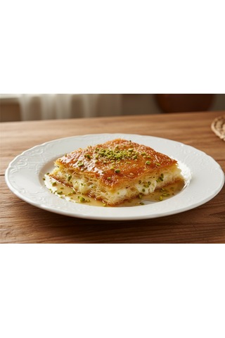 6 Kişilik Kabartma Desen Lisa Pasta Tabağı 21cm Krem Rengi