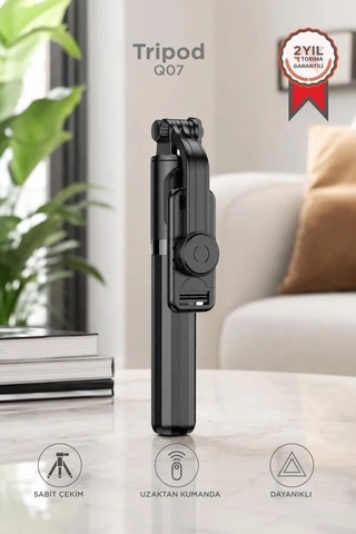 Özel Üretim Sosyal Çek Cihazı Tripod Q07 Siyah
