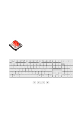 K5-SE Kablosuz-White Backlight-Gateron Red Switch-Low Profile - W