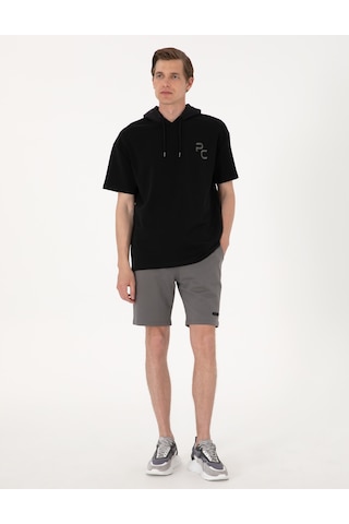 Pierre Cardin Antrasit Regular Fit Örme Şort 50310719-vr006