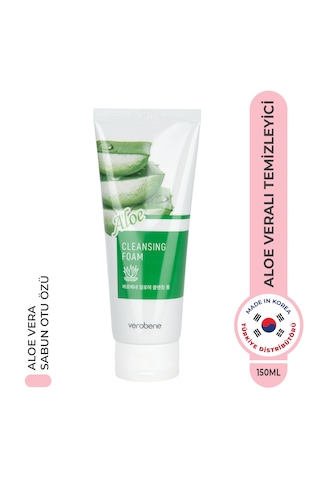 Verobene Cleansing Foam Aloe Vera Özlü Yüz Temizleme Köpüğü 150 ML