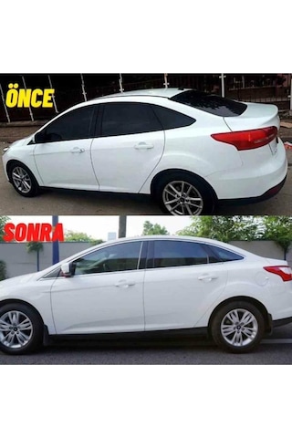 Ford Focus 4 Krom Cam Çerçeve Çıtası 2015-2019 Arası