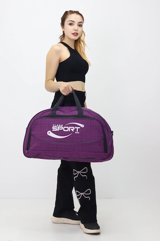 Kabin Boy Hostes Tipi Spor Valiz Seyahat Tatil El Ve Omuz Askılı Günlük Kullanım Ve Kıyafet Çantası Mor