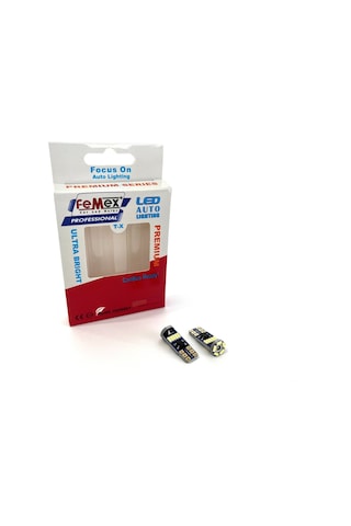 Femex Premium Beyaz T10 15smd 4014chipset Yassı Led Ampul Aktif Canbus