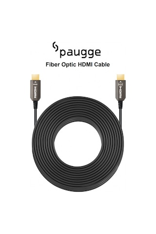 Paugge 15M Hdmi 2.0B 4K 60Hz Hdr Arc Aoc Fiber Hdmi Kablo