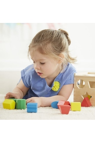 Melissa & Doug Ahşap Küp Şekil Bulmaca